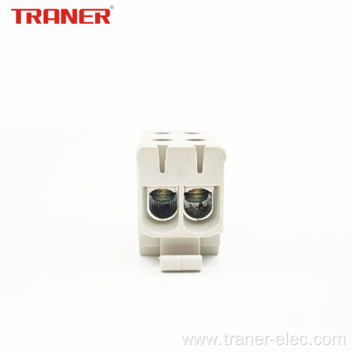 50mm2 2 Ways Aluminum/Copper Grey Universal Terminal Block